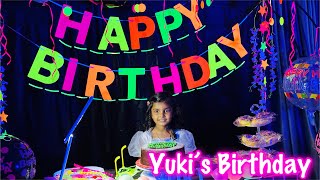 Yuki’s 5th Birthday | Glow in the dark party celebrations #birthday