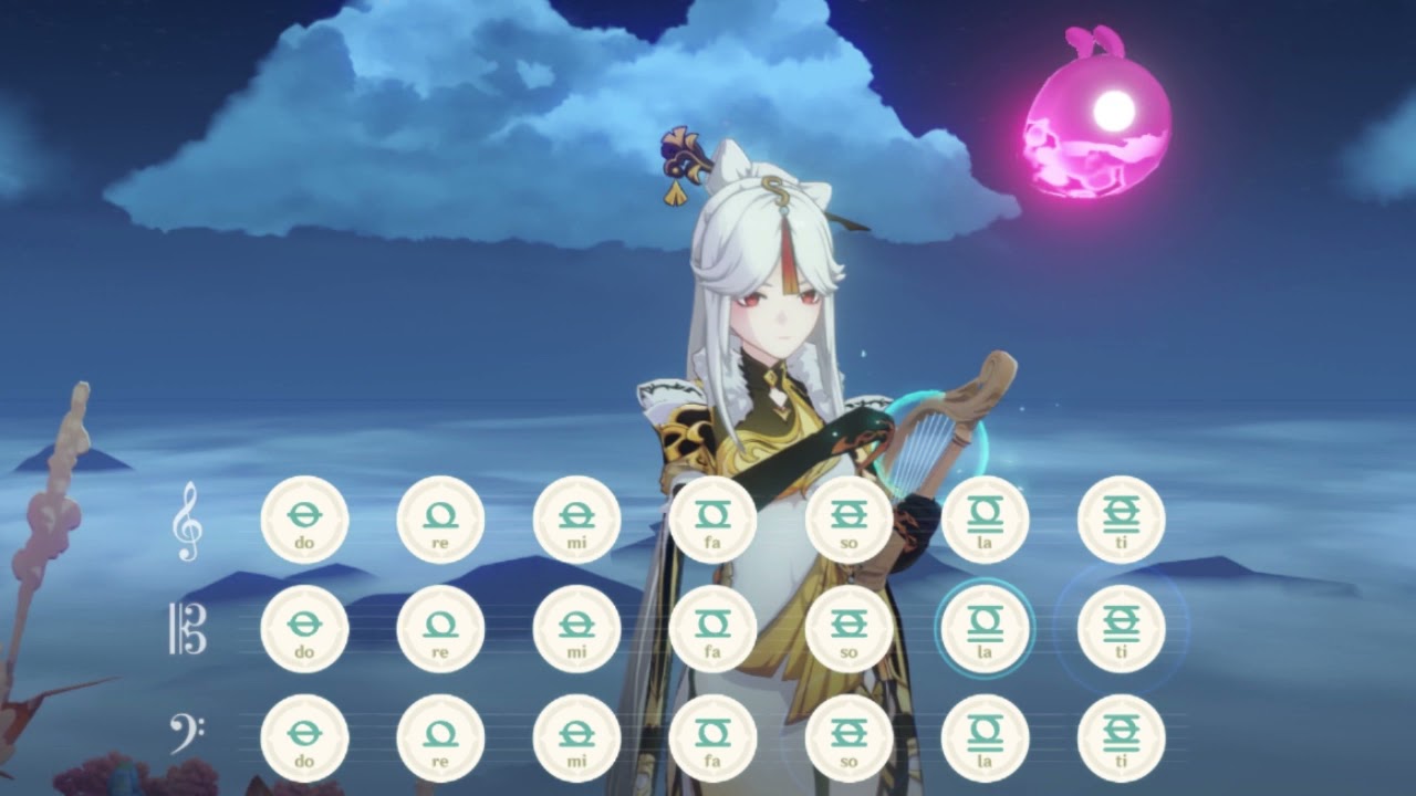 Fly Me to the Moon short Genshin Impact Lyre YouTube