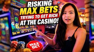 I Risked MAX BETS and Try To Get Rich Playing Slots at The Casino! 🎰 👊 screenshot 1