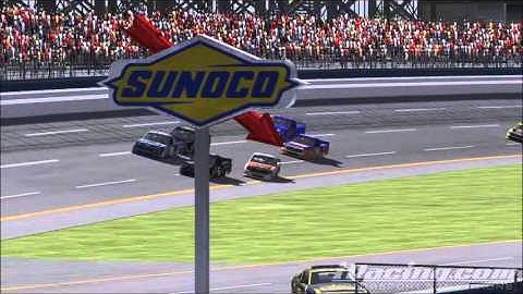 iRacing: C class Trucks-Crazy finish-last 3 laps at Talladega