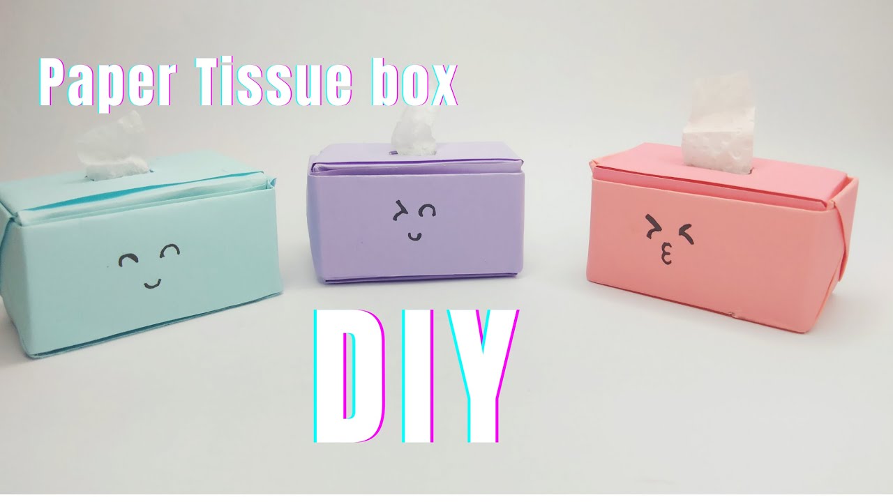 Paper tissue box/origami tissue box/paper craft/DIY /craft/cute paper craft/easy paper craft