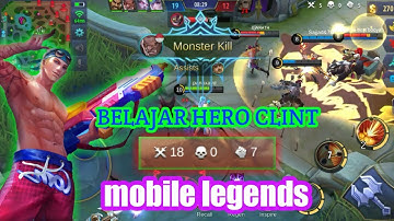 CLINT BEST BUILD 18 kills | clint mobile legends MVP