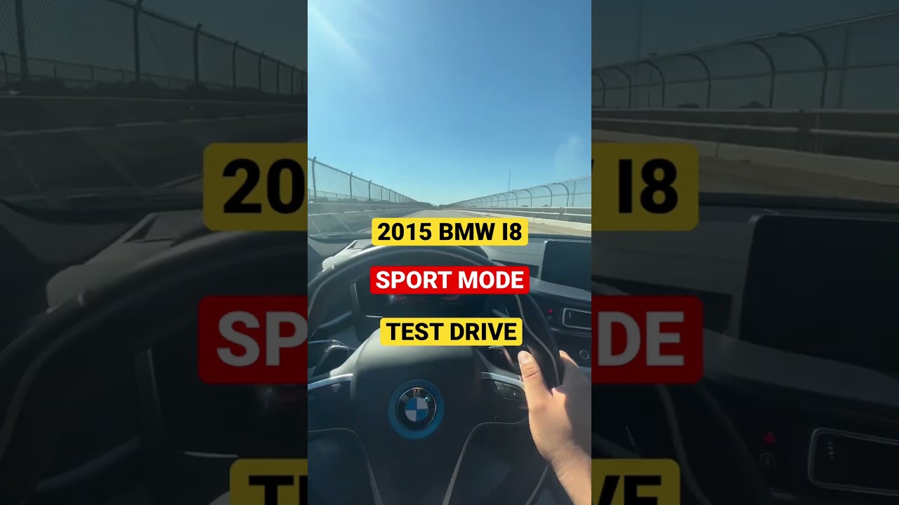 2015 BMW I8 TEST DRIVE IN SPORT MODE BEAUTIFUL ARTIFICIAL SOUND