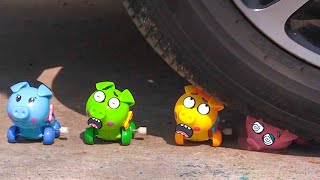 Fun Experiment : Tiny Toys vs Car Tires : What Happens When Toys Get Run Over