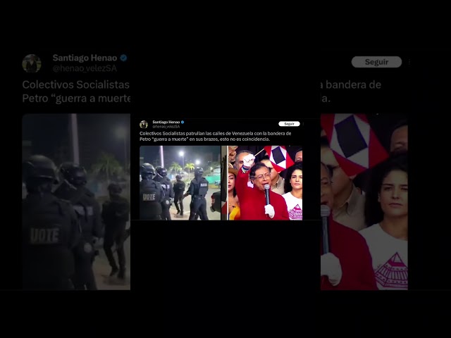 La bandera de GUERRA A MūERT# está en las calles