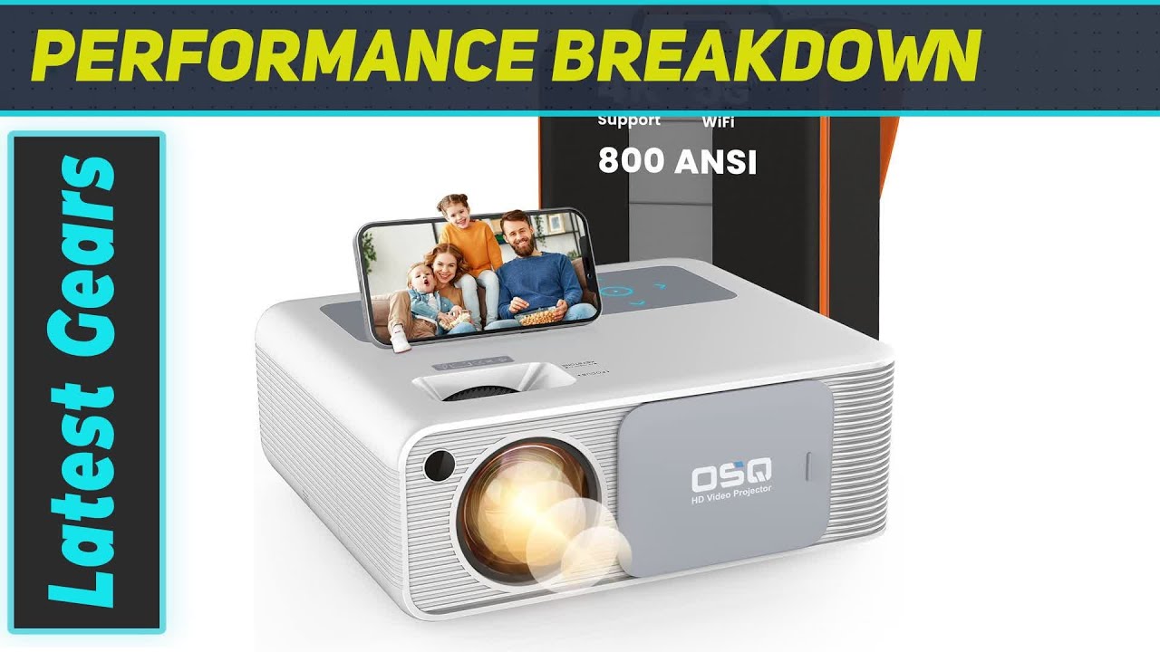 OSQ 800 ANSI HD Outdoor Movie Projector - The Ultimate Home Cinema Experience!