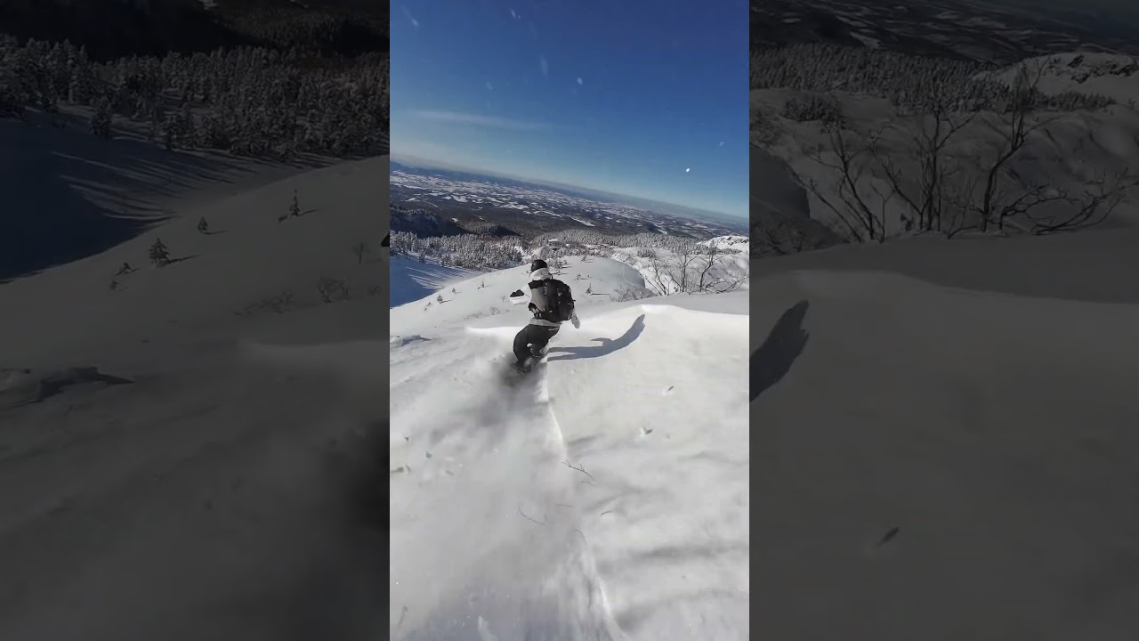 Snowboarding on a Volcano in Japan 🙏🏻      