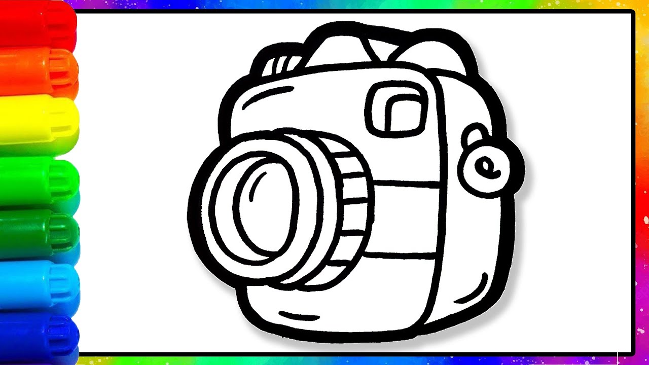 CAMERA Drawing: How to Draw CAMERA EASY for Beginners | ENJOY DRAWING ...