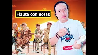 Video thumbnail of "BTS (방탄소년단) 'IDOL' Official MV (Flauta con notas)"