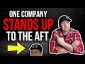 ONE COMPANY STANDS UP to the AFT