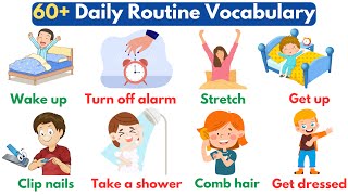 60+ Daily Routine Vocabulary | Daily Routines In English  Vocabulary