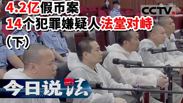 《今日说法》4.2亿假币案开庭！谁是主谋？14名犯罪嫌疑人相互推卸 真假难辨（下）20221207 | CCTV今日说法官方频道 - 天天要闻
