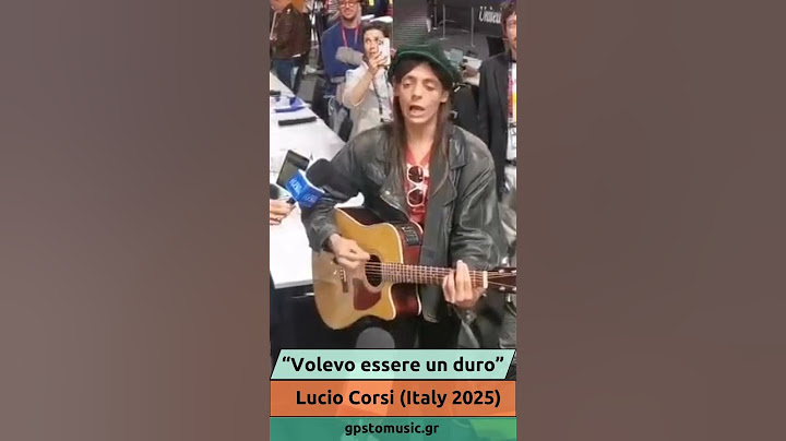Lucio Corsi - "Volevo essere un duro" (Italy Eurovision 2025) | Live @ Media Center in Basel