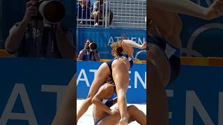 😍 Beautiful Moments In Women's Beach Volleyball #Shorts