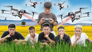 Hưng Troll | Thử Thách Người Cuối Cùng Chơi Trốn Tìm Bằng Flycam Ngoài Cánh Đồng Thắng Nhận 500$