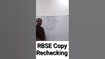 rbse copy rechecking result 2024 ● rajasthan board copy rechecking result 2025