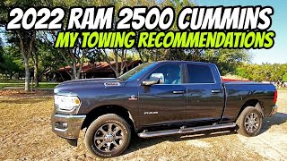 2022 RAM 2500 Cummins RV Towing Recommendations!