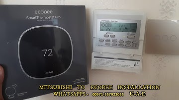 MITSUBISHI TO ECOBEE INSTALLATION