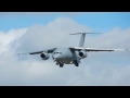 Ukraine Design Bureau Antonov An-178 landing at Farnbrough