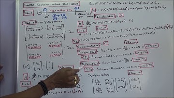LOAD FLOW ANALYSIS – PART - 37 – N-R METHOD - PROBLEM – 01 – TWO-BUS SYSTEM