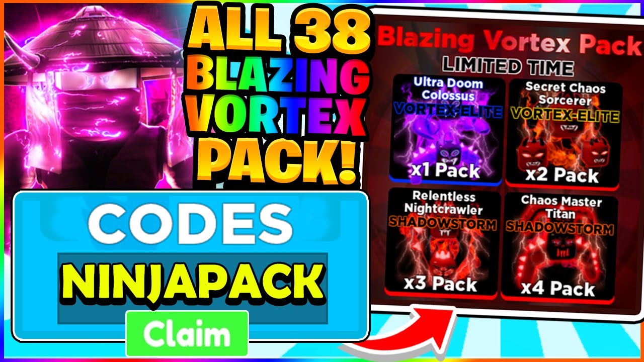 ALL 38 FREE BLAZING VORTEX PET CODES IN NINJA LEGENDS! Roblox 