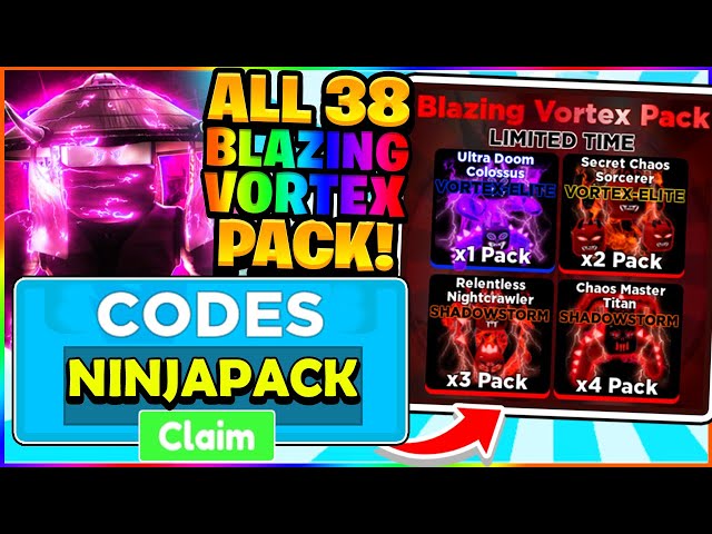 ALL 38 FREE BLAZING VORTEX PET CODES IN NINJA LEGENDS! Roblox 