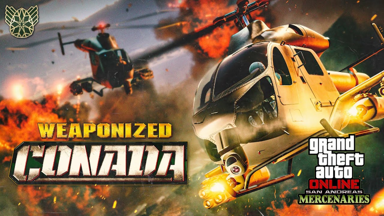 GTA ONLINE: НОВЫЙ ВЕРТОЛЁТ BUCKINGHAM CONADA С ОРУЖИЕМ.