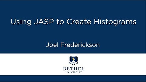 Using JASP to Create Histograms and Box Whiskers