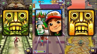 Temple Run 2 Lost Jungle Vs Subway Surfers Vancouver Vs Temple Run 2 Sky Summit Endless Run Gameplay screenshot 3