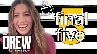 Jessica Biel Drinks Coffee in the Shower AND in the Tub | The Final 5