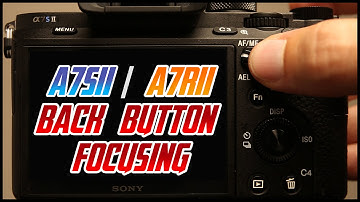 Sony A7Sii A7Rii Tutorial Back Button Focus Training Video