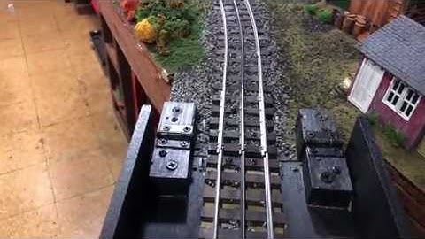 O Scale Layout lift bridge.