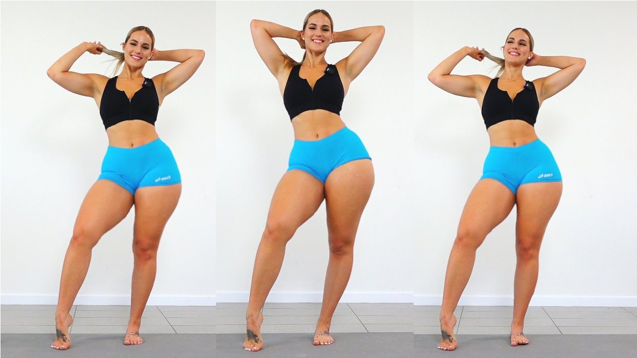 ⁣THICK THIGHS and Stomach Workout!! She Squats!!!