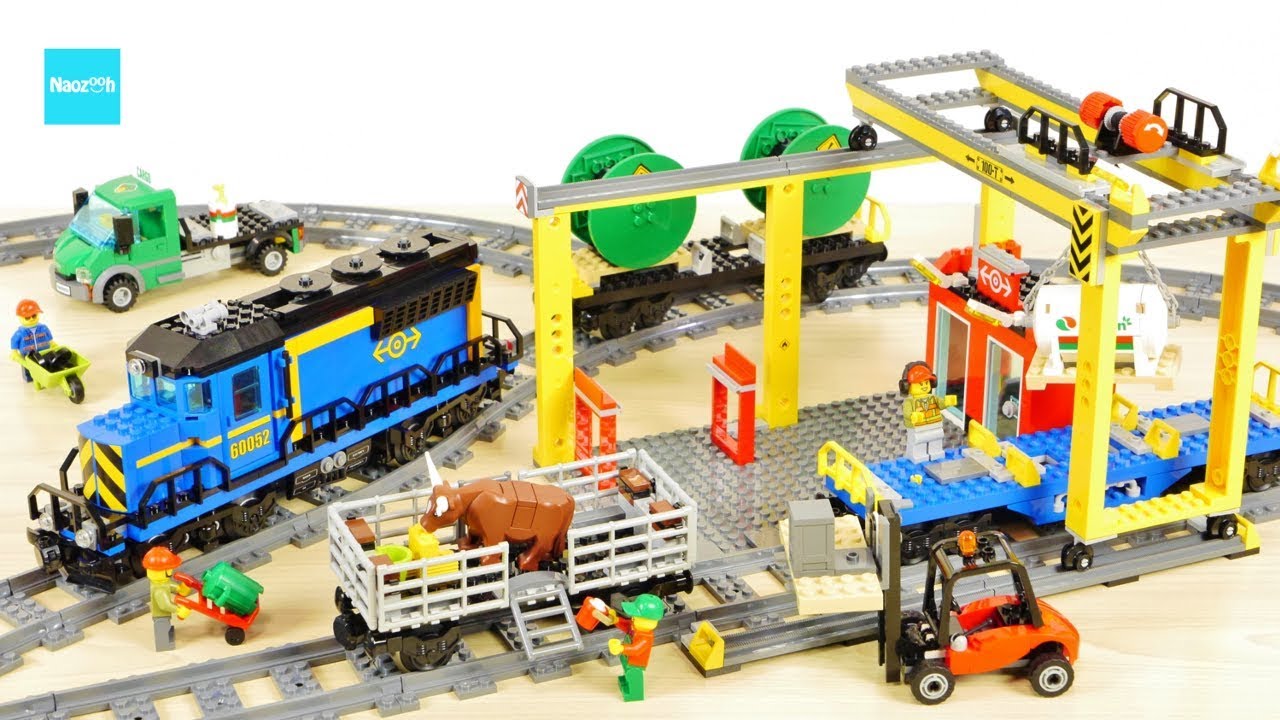 レゴ シティ カーゴトレイン 60052 ディーゼル機関車 セット説明 7:41～ ／ LEGO City Cargo Train 60052