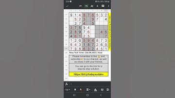 🔴#Shorts New York Times Hard Sudoku Solution 16.09.2021