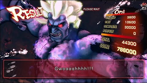 Ultra Street Fighter 4 ONI LONGPLAY MODE with different outfit  (HARDEST)