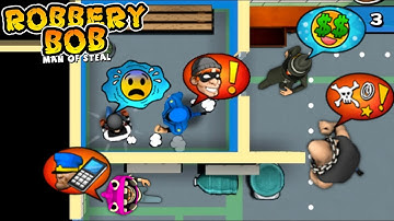 Robbery Bob - Prison vs Robbery Bob 2 Gameplay Walkthrough Ep 109