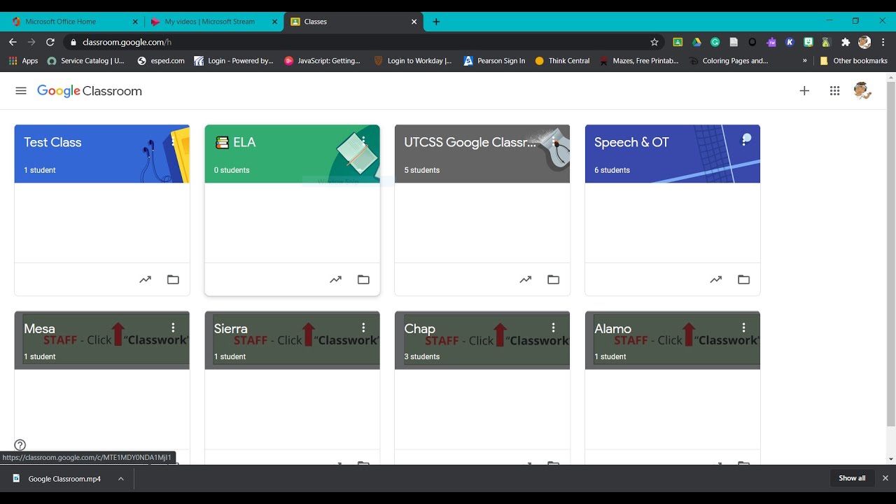 Google Classroom Organization YouTube