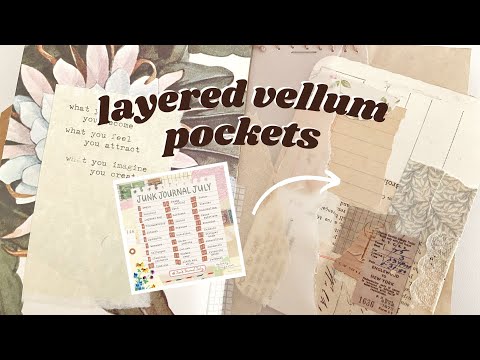Layered pockets! | Junk Journal With Me | #JunkJournalJuly 19