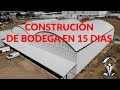 FABRICACIÓN Y MONTAJE DE ARCOTECHO PARA BODEGA - CONSTRUCCIÓN EN 15 DIAS.