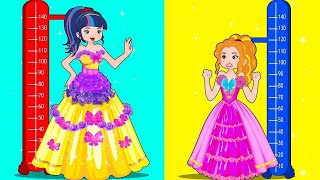 Princess Fashion Dress Design Result with Friends - Hilarious Cartoon Animation