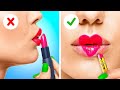 COOL GIRLY AND BEAUTY HACKS || Cool Hair And Make Up Ideas For Girls By 123 GO! GOLD