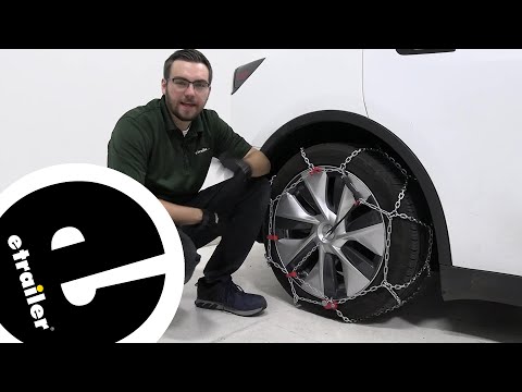 etrailer  Konig Standard Snow Tire Chains Installation - 2020 Tesla Model Y  