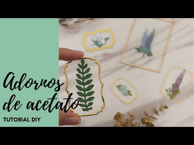 Tutorial DIY: CÓMO HACER ADORNOS DE ACETATO Y FLORES DE PAPEL