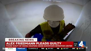 Alex Friedmann enters guilty plea for felony gun possession