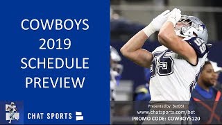 #cowboysnews #cowboys2019schedule #dallascowboys the cowboys are 2018
nfc east champs and because of that, have locked in their list
oppon...