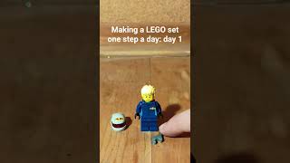 Making a LEGO set one step a day: day 1