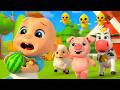 Yummy Colorful Fruits And Veggies Kids Rhyme Animals Playtime Learning Nursery Songs LuLu Melon 