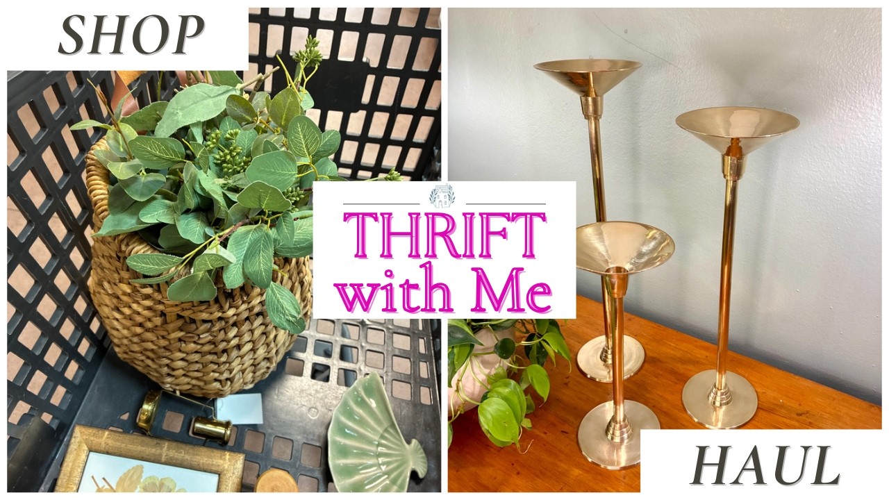 THRIFT WITH ME FOR VINTAGE HOME DECOR | Goodwill Haul - YouTube