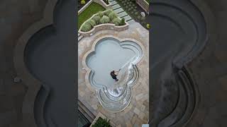 This Cloud Pool Was DISGUSTING ☁️ 100x Satisfying Clean! #beforeandafter #timelapse #pool #clean